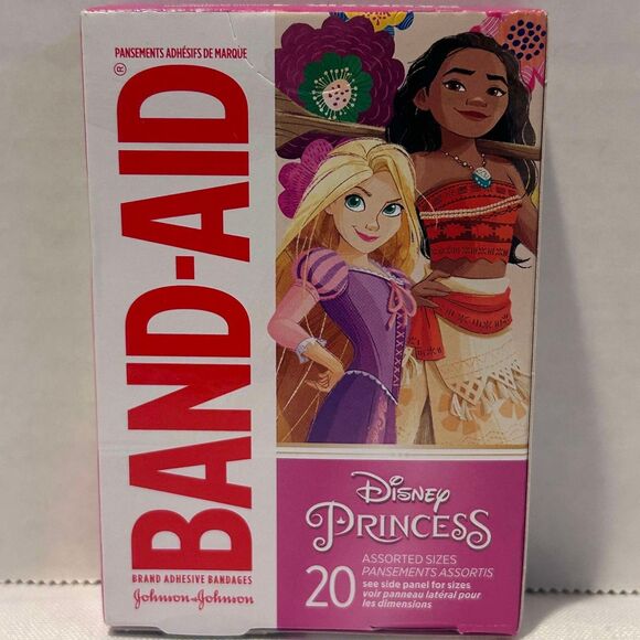 NEW Band-Aid Bandages Disney Princess 20 Count Assorted Sizes Johnson & Johnson - Picture 9 of 10